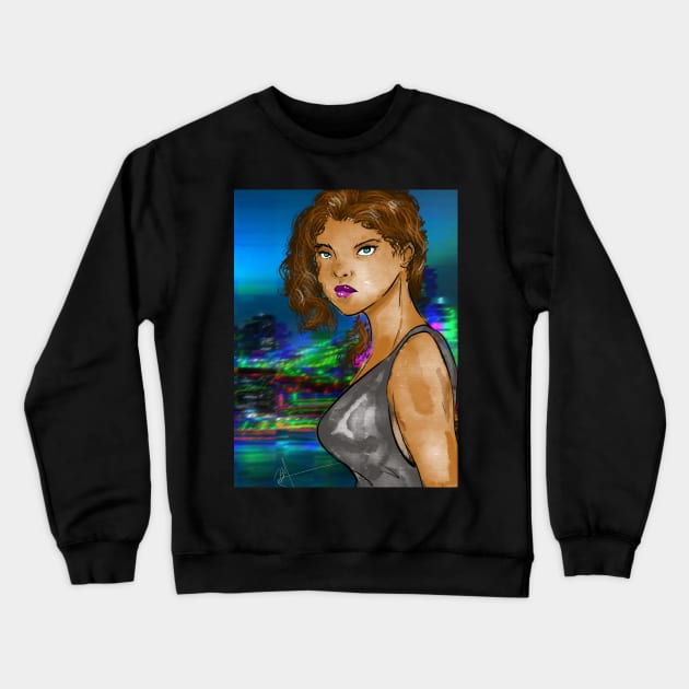 In the City Crewneck Sweatshirt by BmacArtistry